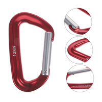 Q & C cung cấp trực tiếp 12KN móc nhanh võng móc Yoga móc lò xo móc nhôm Ba lô khóa 1301 khóa cửa thẳng 2025.3.31