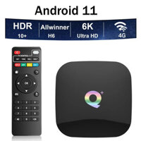Q Plus Smart TV Wifi BOX ANDROID 11 6K 4K 3D Allwinner H6 Media Player TV BOX ANDROID rất nhanh 1080P PK h20pro Set Top Box IPTV ftxc