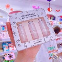 Q1 Bộ Son Dưỡng mang Màu Secret Key Sweet Glam Tint Glow Mini Kit 1