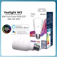 Q1 HCM Bóng đèn led thông minh yeelight Smart bulb W3 16 triệu màu. Điều khiển qua App và giọng nói, sử dụng đui E27 8w