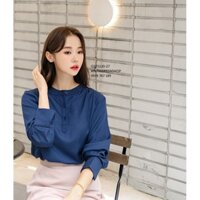 Q171120  ÁO SƠ MI NỮ CỔ TRỤ