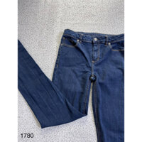Q1780 Quần bò LACOSTE Hàng hiệu chính hãng thời trang nữ màu xanh size 26 Secondhand thanh lý ký gửi