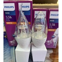 [Q1HCM] Bóng Led E14 5.5W Philips. Bóng Led E14 Eyecomfort 5.5W Philips Ánh Sáng Vàng 2700K. Led Bulb E14 Philips.