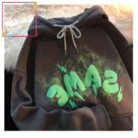 q44 ÁO HOODIE FORM RỘNG IN CHỮ NỔI ÁO NAM NỮ DẠO PHỐ THU ĐÔNG 2022