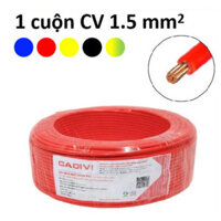 (Q5) Cadivi dây điện Cadivi 1.5 đơn 7 sợi cv1.5 cuộn 100 mét