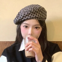 [Q5.HCM] Mũ nồi beret caro viền xinh lung linh lun