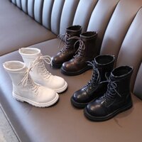 Q78 Boot cao cổ cho bé gái xỏ dây thời trang