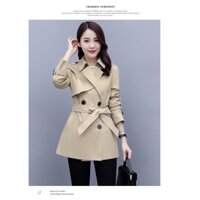[Q8] Áo Khoác Kaki Nữ form ngắn Xinh Xắn