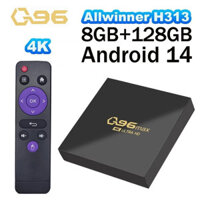 Q96 Max 4K TV Box Android 14 HD HDR Smart TV Box 8GB 128GB 4G Wifi Allwinner H313 Player Media iptv q96 TV Box ATS3