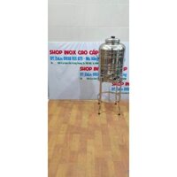 (Q9HCM) – (ComBo) - Bộ Bình Chứa Nước INOX Cao Cấp 304 Loại 50 Lít + Chân INOX La Cao Cấp SUS 304 ĐKP3719I3 - Mã: BC50