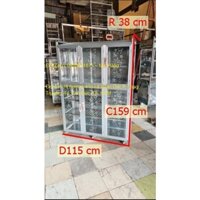 (Q9HCM) -Tủ Úp Chén Nhôm Màu Trắng Bạc - Tủ Úp Bát Xoong Nồi Màu Trắng Bạc  - Tủ Chén Nhôm Kính Cao Cấp Màu Trắng Bạc -