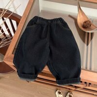 QD010 - Quần jean xuông baáic màu đậm cho bé trai bé gái