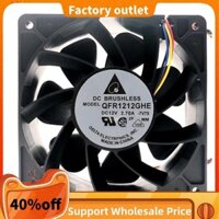 Qfr1212ghe 6000RPM 120X120X38mm 4Wire 12V 2.7A cho thợ mỏ Bitcoin S15 S9 L3 + T9 + D5 Z9Mini S11 M3 E9 + E10 A8 + A9 841