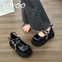 QIAOSHIHUI dép sandal nữ dép giày búp bê đế cao Thoải Mái Xinh Xắn  Độn đế Đa dạng Linh hoạt Trẻ trung FLF23A0MVX 42Z231018