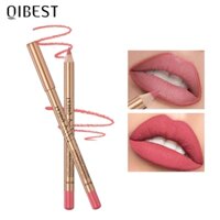Qibest 12 Miếng Lót Môi Lâu Dài Chống lem Chống Dính Cốc 12 Màu Son Lót Bộ Trang Điểm Mắt