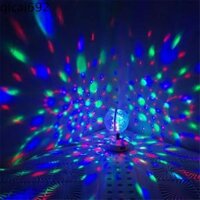 QICAI692 Đầy màu sắc Đèn Led Sân Khấu USB Điều khiển âm thanh Đèn quả cầu DJ sàn nhảy Trang trí phòng Di động Máy chiếu mini Xe hơi