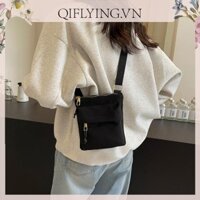 [Qiflying.vn] Ví đựng điện thoại di động Unisex Dây đeo có thể điều chỉnh Túi vuông nhỏ Túi đeo chéo ngoài trời