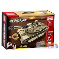 QIHUI 9801 XE TĂNG M1A2 bộ đồ chơi xếp lắp ráp ghép mô hình Kỹ Thuật Công Nghệ Cao Mô Hình Phương Tiện 1276 khối