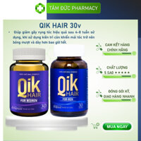 QIK HAIR for Men / for Women [Hộp 30 viên] - Mua 2 Chai 30 viên tích điểm tặng 1 chai 15 viên [ECO GREEN]