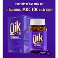 Qik Hair (For Women) - chuyên biệt cho nữ giới, thúc đẩy tế bào mầm tóc phát triển", Chai 30 viên
