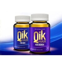 Qik Hair -  Giúp giảm rụng tóc, mọc tóc nhanh, hồi phục tóc bị hư tổn cho cả nam và nữ