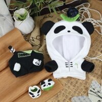 Qin Che Cotton Búp Bê 20cm Sang Trọng Búp Bê Gấu Trúc Bộ Đồ Ngủ Không Gian Sâu Thuộc Tính 20cm Quần Áo Cho Bé CC20250328
