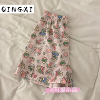 QINGXI quần short nữ quần đùi nữ jean Thời trang Fashion fashionable High-quality WFK2451AOA 35Z240827