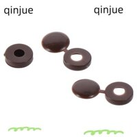 Qinjue 1000 Chiếc Nắp Vít, Mũ Vít Màu Nâu Đường Kính 5 Mm, Bao Đầu Vít Nhựa Gấp Vít Snap Covers Cho M4 / M5