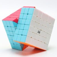 Qiyi Khối lập phương Rubik bậc sáu Qifan bậc 6 Chuyên nghiệp dành riêng cho trò chơi chuyên nghiệp Hình dán màu trơn và