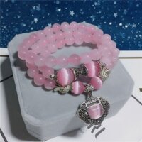 Qiyi Vòng Tay Pha Lê Tự Nhiên Nữ Hồng Pha Lê Vòng Tay Thạch Anh Tím Obsidian Vỏ Trắng Vòng Tay Đa Vòng Mua 31 Vòng Tay 0219