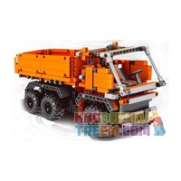 QIZHILE 23001  XE BEN bộ đồ chơi xếp lắp ráp ghép mô hình Master Bulider Cỗ Máy Xây Dựng 618 khối