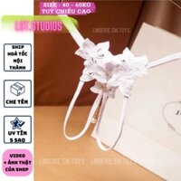 QL2223 Quần Lót Không Đáy - Hoạ Tiết Hoa Gợi Cảm - Kèm Dây Ngọc Chân Trâu Cosplay sexy gợi cảm Cosplay Sexy Gợi Cảm