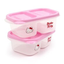 Bộ 2 hộp nhựa 2 ngăn Hello Kitty - Lock&Lock LKT801