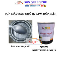 QM106 Sơn màu nhũ bạc trắng trung 1K Autopaint lon 1 Lít ( Sơn oto xe máy giá rẻ) - sơn màu nhũ SONQUANGPHU8856