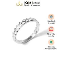 QMJ Nhẫn Vương miện hoa hậu bạc 925 cao cấp xinh đẹp Q500