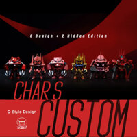 Qmsv MINI Gundam Char Custom Series Hộp mù Búp bê Hình dễ thương Mô hình sưu tập