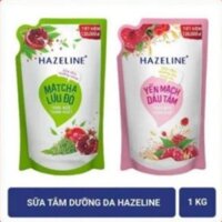 QNHA -  Sữa tắm dưỡng da Hazeline 1kg (Túi) TẶNG TÚI VẢI THỜI TRANG