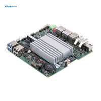 Qotom Mini ITX Motherboard Q3710G2-P with CPU J3710 Quad Core up to 2.64 GHz