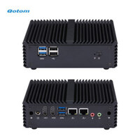 Qotom Mini PC Core i3-4005U Processor Onboard Dual Core 1.7 GHz, Design Dual LAN 4 RS-232