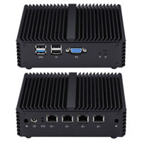 Qotom Mini PC Q190G4N with J1900 Quad Core 4 Gigabit NIC  Computer