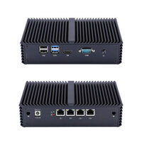 Qotom Mini PC Q300G4-S05 Core i3 i5 i7 with 4 Gigabit Ethernet NIC AES-NI Firewall Router Computer