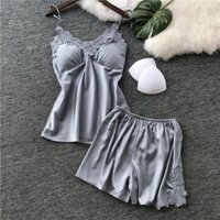 QQ686 Bộ ngủ phi lụa satin - đồ bộ sexy satin.