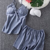 QQ687 Bộ ngủ phi lụa satin - đồ bộ sexy satin