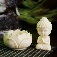 QQC81 Tượng Phật ngồi đài sen cầu bình an