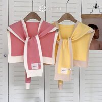 Qrhyk Nữ Mùa Thu Ấm Cổ Giả Khăn Choàng Nhỏ Khăn Đan Nữ Áo Sơ Mi Bé Gái Cổ Giả Cho Áo Len Đầm Áo Sơ Mi Có Thể Tháo Rời Mới