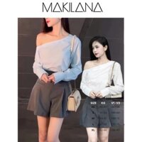 (QS2) Quần short 2 túi trước - quần short giả chân váy có xếp ly. LANA