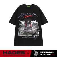 qs5a /Áo Thun Tay Lỡ Unisex HANOI SPIRIT BLACK 100% Cotton - HADES Brand Chính Hãng！ 2022