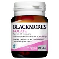 [qtmn] -  Hôp đựng Viên Uống Blackmores Folate 500mcg 90 Viên