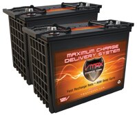 QTY 2 VMAX XTR12-155 Vmaxtanks AGM Deep Cycle batteries SLA rechargeable battery for use with Pv Solar Panels Smart chargers wind Turbine and Inver...