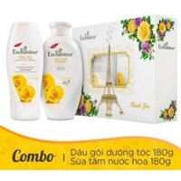 (Quà 20/10 & 20/11) Hộp quà sữa tắm + dầu gội enchanteur Charming 180g